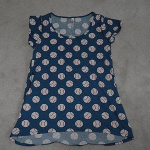 LulaRoe  Baseball Top-Size Small